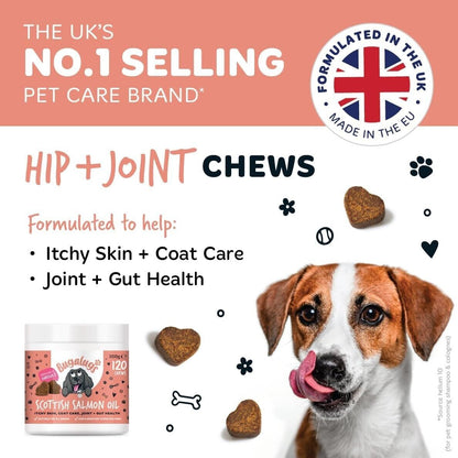 Bugalugs 100% Pure Salmon Oil for Dogs, Cats, and Pets - 500ml for Healthy Skin and Coat