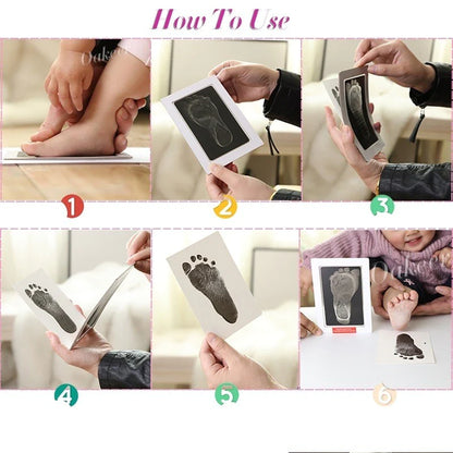 Non-Toxic Ink-Free Pet Footprint and Handprint Printing Pad for Dogs and Babies