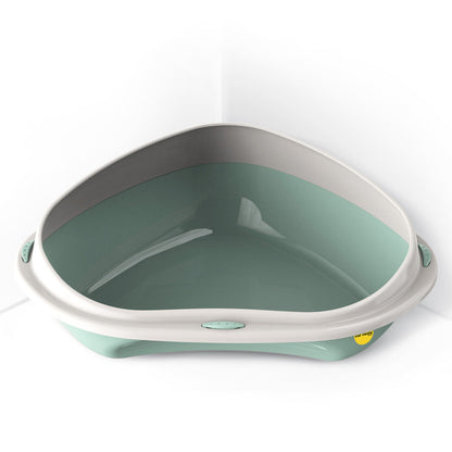 Cat Corner Litter Tray Large or Jumbo Rim Pet Open Toilet Pan Box Cat Centre?