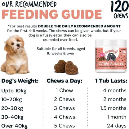Bugalugs 100% Pure Salmon Oil for Dogs, Cats, and Pets - 500ml for Healthy Skin and Coat